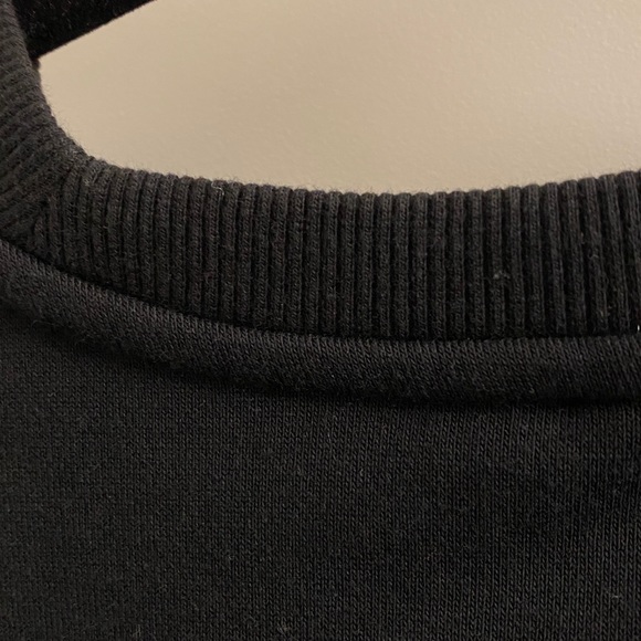 Adidas Men’s Cotton Crew Neck Sweater, Black, Size XXL, Adidas White Logo - Picture 10 of 11